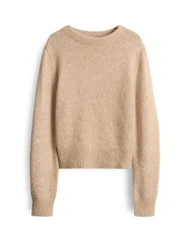 OPUS Strickpullover Strick Panep - Strickpullover mit schmal zulaufendem Schnitt und Funnel Neck, ideal für warme und stylische Looks in der kalten Jahreszeit.