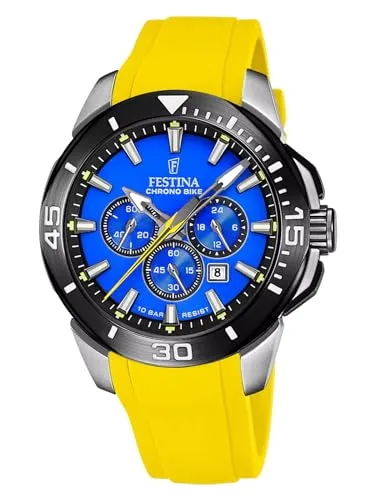 Festina Sport Watch F20642/D - Armbanduhren für Herren, wasserdicht bis 100 Meter mit Chronographenfunktionen und 2 Jahre Herstellergarantie für zuverlässigen Einsatz im Alltag.