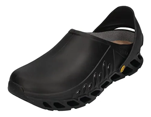 Scholl Evoflex - Vielseitige Sanitärsockel für Damen und Herren, leicht und bequem - Innovative Sanitärsockel mit verstellbarem Riemen für flexiblen Tragekomfort. Ideal für professionelle Umgebungen, rutschfeste Sohle und abnehmbare Einlegesohle sorgen für Sicherheit und Atmungsaktivität.