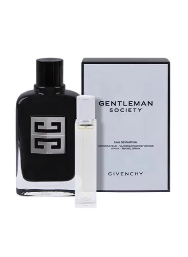 Givenchy Gentleman Society Geschenkset 100ml EDP - Herren Eau de Parfum Set mit 100ml und 12.5ml für unterwegs, ideal für den eleganten Mann von heute.