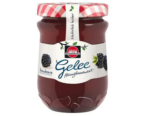 SCHWARTAU Fruchtaufstrich, Schwartau Gelee Brombeere nach Hausfrauenart Fruchtaufstrich 200g