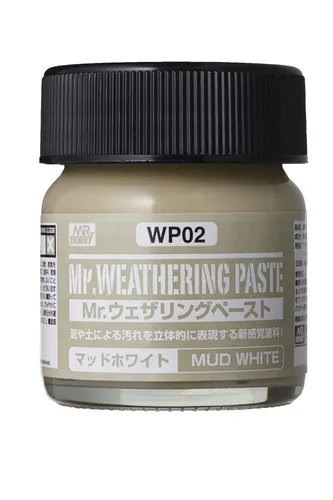 Mr Hobby - Gunze WP-02 - Weathering Paste Mud White - Neu
