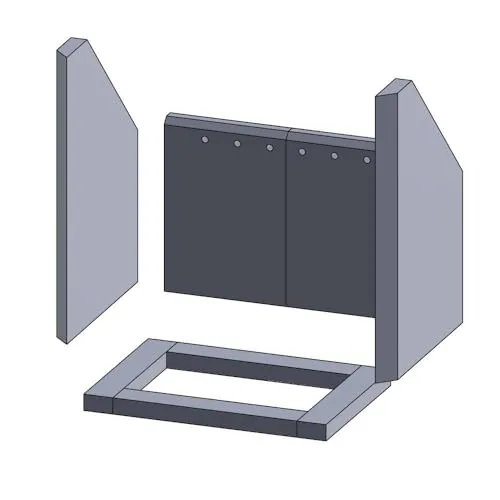 Feuerraumauskleidung für Techfire Kaminöfen - 8-teilig, passgenau und hitzebeständig - Kaminofen Zubehör: Hochwertige Feuerraumauskleidung aus Vermiculite, hitzebeständig bis 1.150 °C und einfach ohne Werkzeug austauschbar.