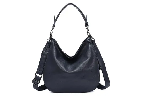 OBC Damen Tasche XXL Shopper Hobo Bag Dunkelblau