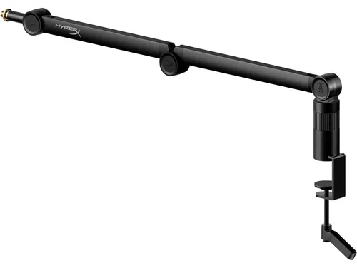 Caster Microphone and Camera Arm - Mikrofon- und Kamerahalterung, einfache Installation ohne Werkzeuge, ideal für den Desktop, in elegantem Schwarz