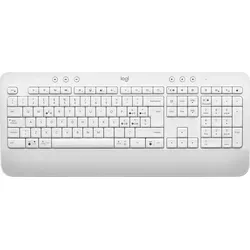Logitech Signature K650 Tastatur - Italienisch - Weiß - Tastatur mit integrierter Handballenauflage für komfortables Tippen und stundenlange Produktivität. Ideal für Büroarbeiten und kompatibel mit mehreren Plattformen.