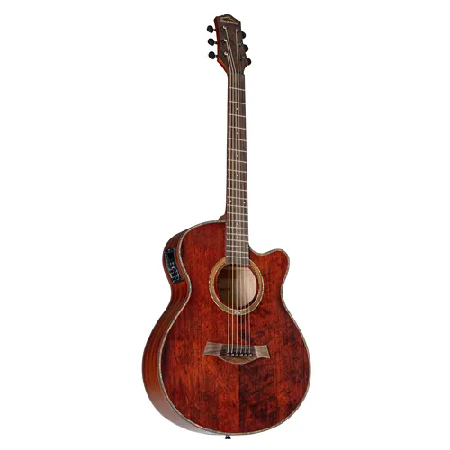 Red Hill Western Vintage Electric Brown Akustikgitarre