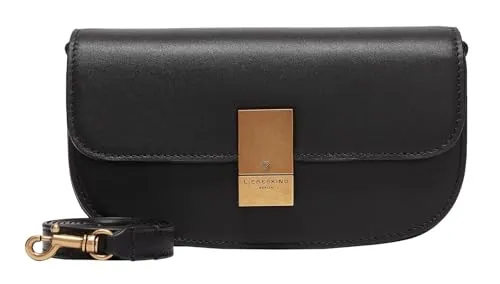 Liebeskind Berlin Damen Crossbody XS - Schwarz, Einheitsgröße EU - Umhängetasche aus hochwertigem Leder mit praktischen Reißverschluss und stilvollem Design, ideal für jeden Anlass.