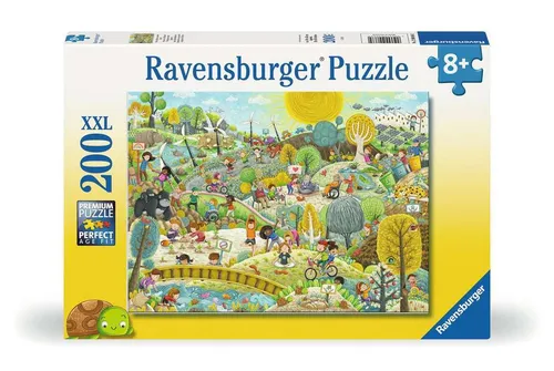 Wir schützen unsere Erde! - Altersgerechtes XXL-Puzzle, fördert Kreativität und Lernspaß mit nachhaltigem Material
