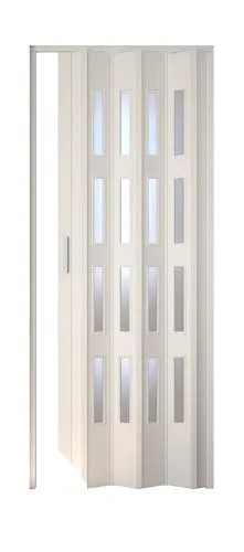 Falttür Luciana Weiß mit 4 Fenstern