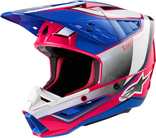 Alpinestars Motocrosshelm S-M5 Sail 2024 - Motorradhelm mit Notfallsystem-Polsterung (EQRS) für optimalen Schutz und Komfort, leicht und mit verbesserter Aufprallbewertung nach ECE 22.06.