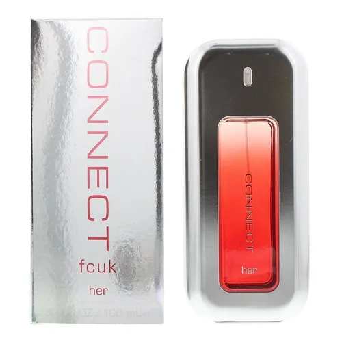 French Connection UK Fcuk Connect for Women 3.4 oz EDT Spray - Eau de Toilette für Damen, ein blumiger Duft mit Noten von Bergamot, Jasmine und Amber, perfekt für den Alltag.