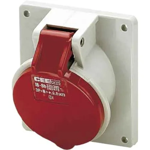 Mennekes CEE-Anbaudose 400V 5x16A Rot in rot von MENNEKES