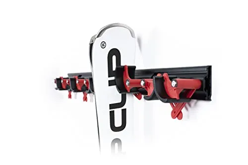 Flip Clip Regular5 A | Universalhalterung | Skihalterung | Snowboardhalterung | Wandhalterung | Gerätehalter | Werkzeughalterung | Aus Aluminium und Glasfaserverstärktem Kunststoff
