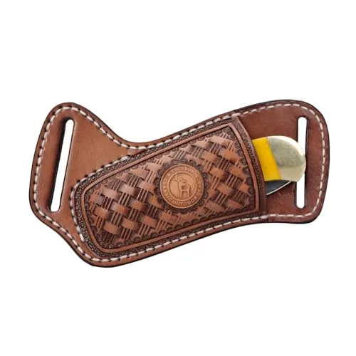 Produktbild Tourbon Taschenmesser-Etui aus Leder für EDC Gürtel – Handgefertigte Werkzeugtasche für Herren