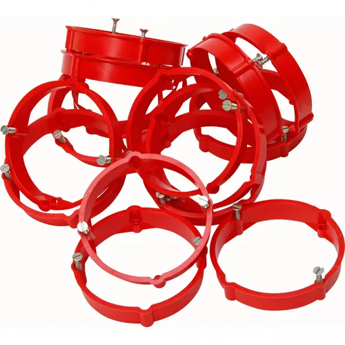 Kopp Putzausgleichsring, Tiefe: 12mm, für Ø 60 mm UP-Schalterdose, rot, 10 Stück
