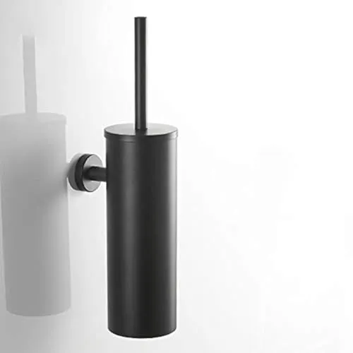 WC-Bürste und Halter, Edelstahlgriff, WC-Reinigungsbürste mit Deckel und langlebigen Scheuerborsten für die Badezimmerreinigung