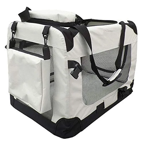 Petigi Tiertransporttasche Faltbar für Hunde - Faltbare Tiertransporttasche in 5 Farben, ideal für Reisen mit Ihrem Haustier. Sie bietet einfachen Aufbau, Platzersparnis und eine bequeme Liegefläche.