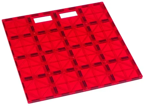 Playmags: Super-Durable Gebäude Stabilizer Fliese 12x12 mit Tragegriff für Play Einfach, Groß hinzufügen auf Magneten-Fliesen-Sets, arbeitet mit führenden Marken (Farben können variieren)
