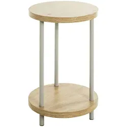 XORA Beistelltisch IMOLA - Eleganter Multifunktionstisch - Couchtische, stilvolles Design mit eichenfarbenem MDF und robustem Stahlrohrgestell für Langlebigkeit und vielseitige Einsatzmöglichkeiten in Ihrem Zuhause.