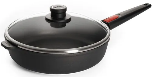 WOLL MADE IN GERMANY Bratpfanne Nowo Titanium - Hochwertige 1-tlg Aluminiumguss-Pfanne mit langlebiger Titanium-Antihaft-Versiegelung. Ideal für Induktion und backofenfest bis 250°C.