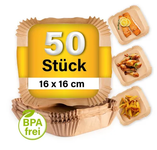 GOURMETmaxx Backpapier für Heißluftfritteuse 2 bis 5 Liter