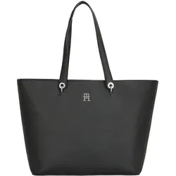 TH EMBLEM TOTE Shopper - Elegante Tasche mit TH-Emblem, aus langlebigem Polyurethan, ideal für den Alltag, Größe: 48 cm x 30 cm x 14 cm.