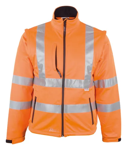 Asatex Warnjacke Softshell Größe XXL - Hochsichtbare Sicherheit - Jacken & Parkas, leuchtorange Softshelljacke für optimale Sichtbarkeit und Schutz bei der Arbeit.