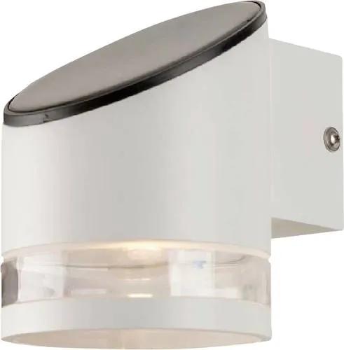Solar-Wandleuchte VT-10395, 70 lm, 3000 K, weiß - Lampen für den Außenbereich, solarbetrieben und kostensparend – keine Stromkosten, einfache Installation und ideal für Gärten, Tore und Balkone.