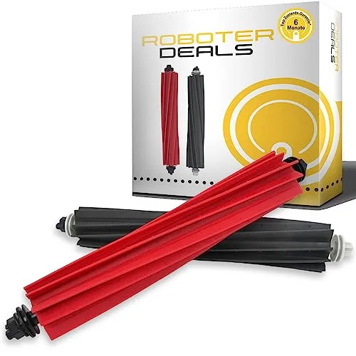 Roboter Deals - Hauptbürste, Doppelbürste, Gummibürste (2 Stück) für Roborock S8, S8 Plus und Pro Ultra Staubsaugroboter. 100% Geprüfte Passgenauigkeit, Top Verarbeitung.