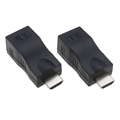 The Lord of the Tools HDMI-auf-RJ45-Extender Transmitter HDMI auf RJ45 Receiver 1080p HDMI Extender Zubehör für High-Definition TV Set-Top Box DVD