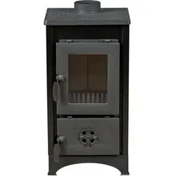 Kaminofen Anthrazit 6,7 kW mit 130mm Rauchrohr