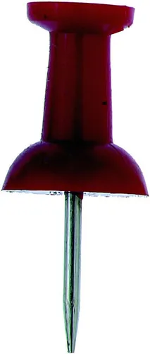 ALCO Tafel Alco Pinnwandnadel Kunststoff rot 12mm 40 ST