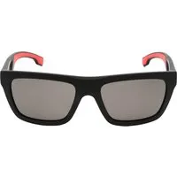 Hugo Boss Sonnenbrille mit polarisierten Gläsern - Stilvolle Sonnenbrille in Mattschwarz und Grau mit polarisierten Gläsern. Perfekt für jeden Anlass – bietet elegantes Design und zuverlässigen Augenschutz.