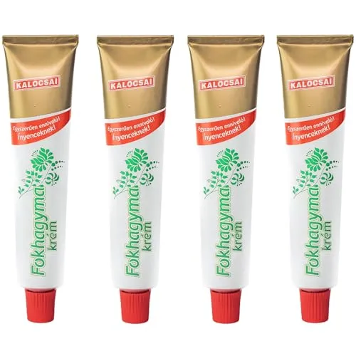 Kalocsai Ungarische Knoblauchcreme (4x70g Tube) – Original Knoblauchpaste aus Kalocsa | Frischer Knoblauch Pur – Ohne künstliche Aromen | Ideal für Gulasch, Saucen & Marinaden | Roh & Pur