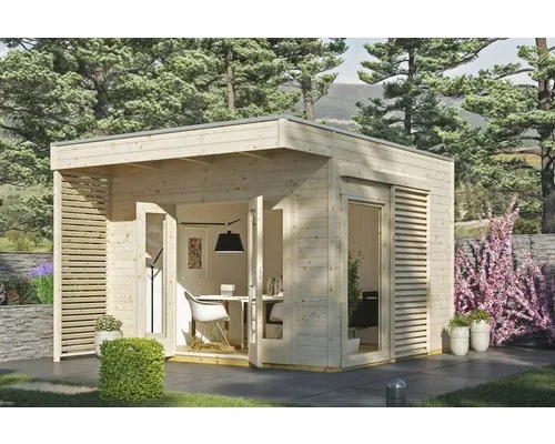 Gartenhaus SKAN HOLZ Tokio 2 – Doppelschalig mit Fußboden