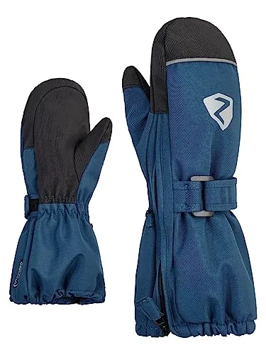 Ziener Unisex Baby LANUP Ski-Handschuhe/Wintersport | wasserdicht, extra warm, Wolle, hale Navy stru, 98cm