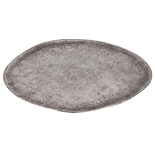 EGLO LIVING Dekoschale Forleyet - Elegante Aluminium-Dekoration - Dekoschalen aus handgefertigtem Aluminium in antikem Nickel, ideal für saisonale Deko in klassisch eingerichteten Wohnräumen.