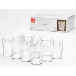 Bormioli Rocco Exclusiva Fizz Gin-Gläser, 450 ml - Set mit 12 stilvollen Trinkgläsern - Wassergläser mit 450 ml Fassungsvermögen, ideal für Cocktails und mehr. Hergestellt aus robustem XLT-Sternglas für besondere Klarheit und Langlebigkeit.