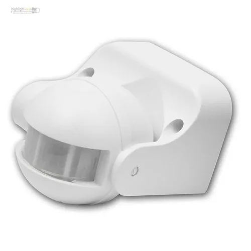 IR Bewegungsmelder LX-119, 180°, 230V / 1200W, IP44, weiß, LED geeignet
