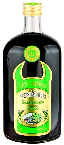 Ossenkämper Kräuterlikör 40% vol alc. 1,0 l mit gratis Hornglas