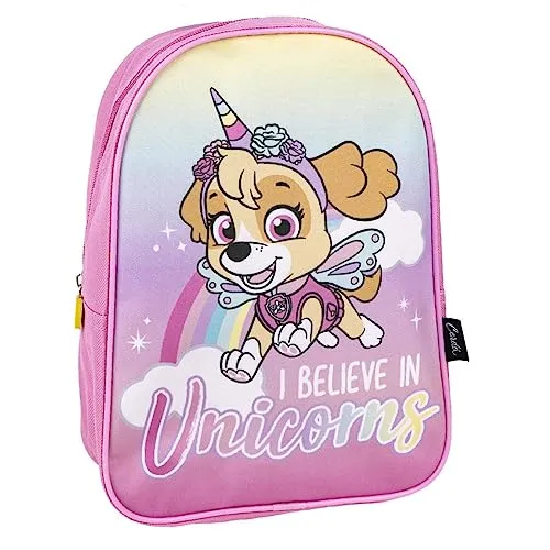 Rucksack für Kinder Paw Patrol - Mit Reißverschluss - 22 x 10 x 29 cm - Kinderruckssack mit Großem Fassungsvermögen - Gepolsterte Schulterträger - Original Produkt in Spanien Designed