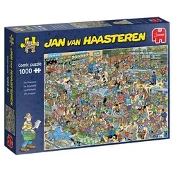 JUMBO 19199 Jan van Haasteren Die Apotheke 1000 Teile Puzzle - Puzzle mit 1000 Teilen, humorvolle und detailreiche Illustrationen von Jan van Haasteren, ideal für Puzzle-Fans und Sammler.