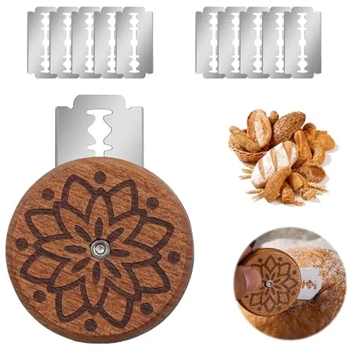 Stück Bäckermesser, Brotklinge Brot Einschneidemesser Rundbrotmesser Brot Ritzmesser 4,6 X 0,8 Cm Diy-Brotmuster (10 Klingen) für Backbegeisterte zum Schneiden von Kuchen Pizza Baguettes 1