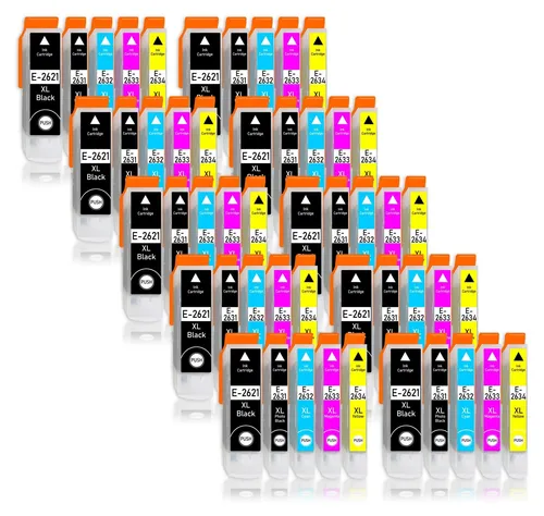50er Pack Druckerpatronen 26 26XL kompatibel mit Epson XP-720