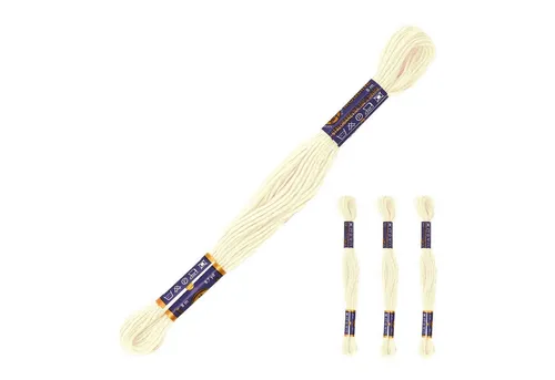 maDDma 3 Docken Stickgarn Sticktwist Stickgarn, 8 m, 1102 sahnig
