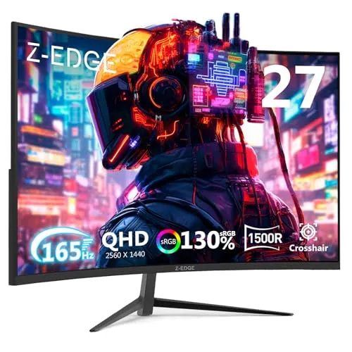 Z-Edge 27 Zoll QHD Curved Gaming Monitor 165Hz von Z Z-Edge
