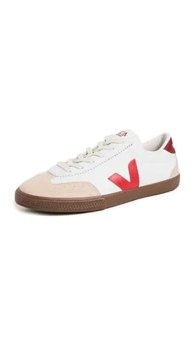 Damen Sneaker VOLLEY LEATHER WHITE PEKIN BARK aus Leder 39EU - Sneakers im 70er Jahre Retro-Look, gefertigt aus hochwertigem Rindsleder für Komfort und Stil.