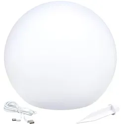Lumisky SOLAR-KUGEL leuchtende ∅30cm SOLSTY - Lampen: Schwimmende Solar-Leuchtkugel mit bis zu 8 Stunden Betriebsdauer und mehrfarbigen Lichtmodi für stimmungsvolle Innen- und Außenbereiche.