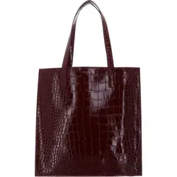 Ted Baker Wenella Croc Effect Schultertasche in Weinrot von Ted Baker